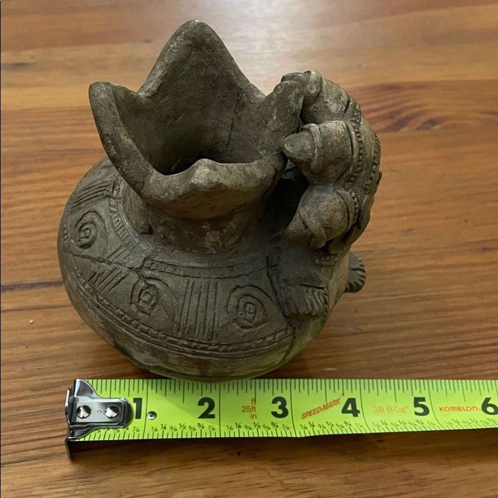 Vintage Pre-Columbian Style Mesoamerican Ceramic Effigy Vessel Incense Burner - Picture 16 of 16